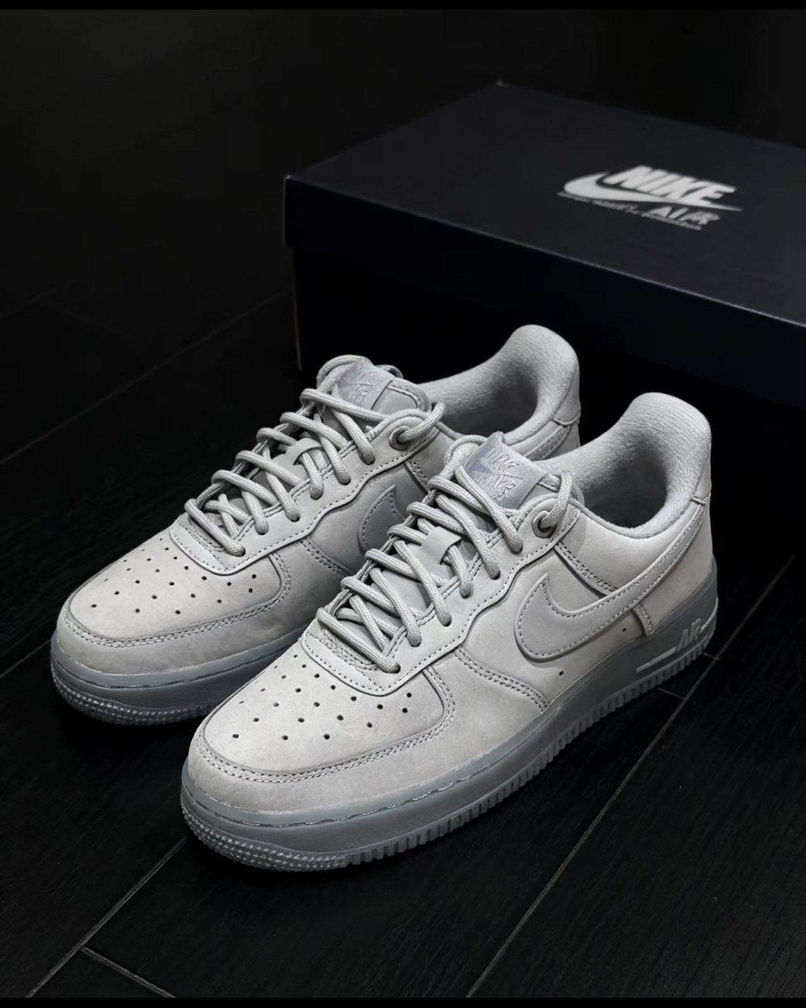 <帥爛>Nike Air Force 1 '07 WB 麂皮 冰川灰