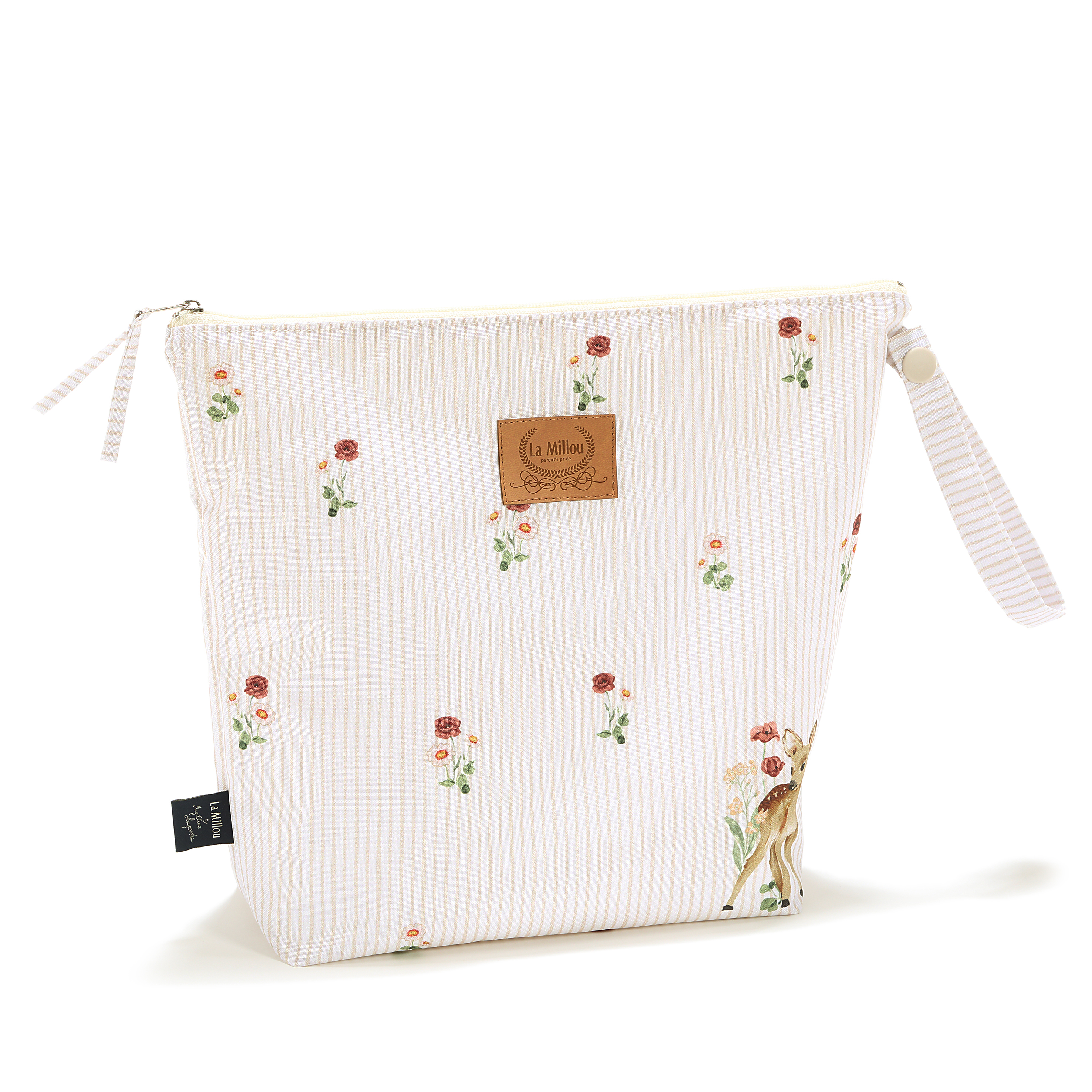 La Millou波蘭 尿布袋加大-方型28x32cm｜紅花小斑比