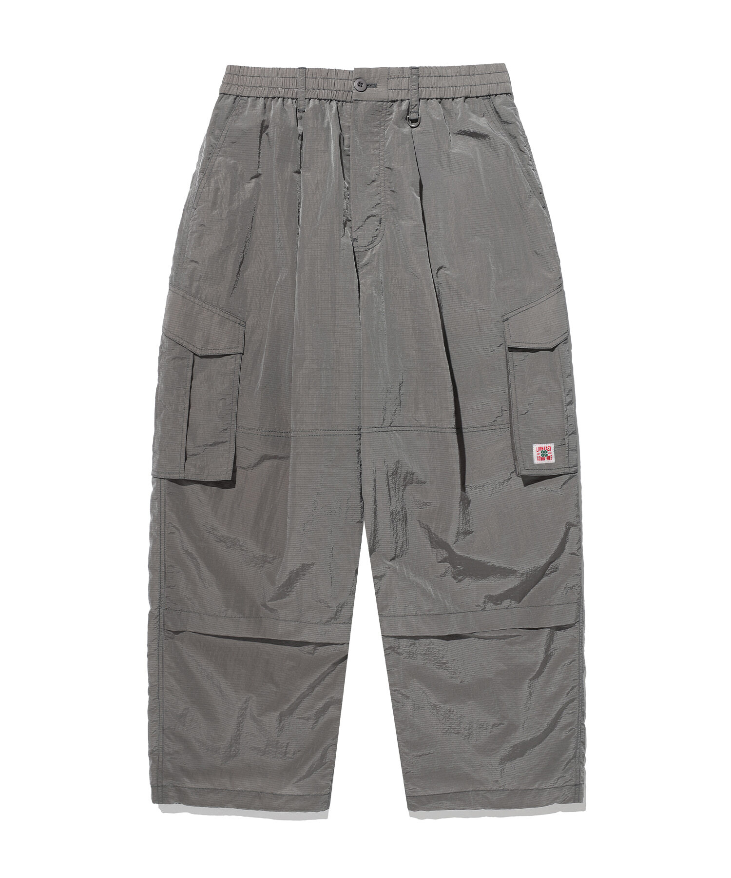 AECA RIPSTOP CARGO NYLON PANTS GREY AW2602PT02GR