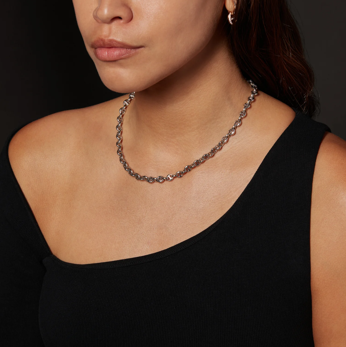 HB063 5MM OPEN-LINK NECKLACE