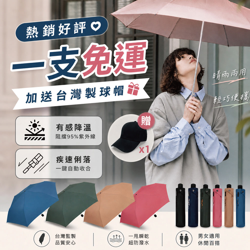 UNISPIN快速捲收UP50+疾收傘US-U007