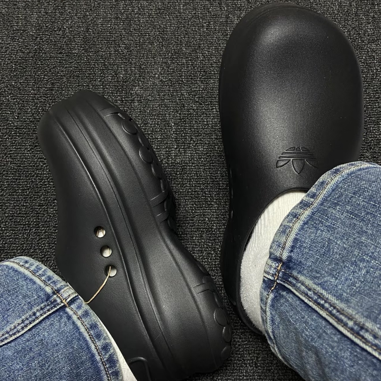 ADIDAS ADIFOM STAN SMITH MULE W 全黑 厚底 穆勒鞋 懶人鞋 IE4626