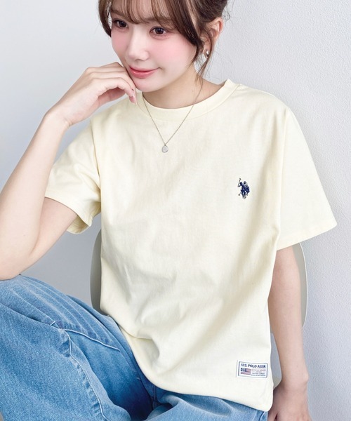 日本🇯🇵連線 Moment+ x U.S. POLO ASSN. 刺繡基礎款短袖T恤 刺繡 休閒 短袖 T恤 6色(任買兩件711免運)/預購