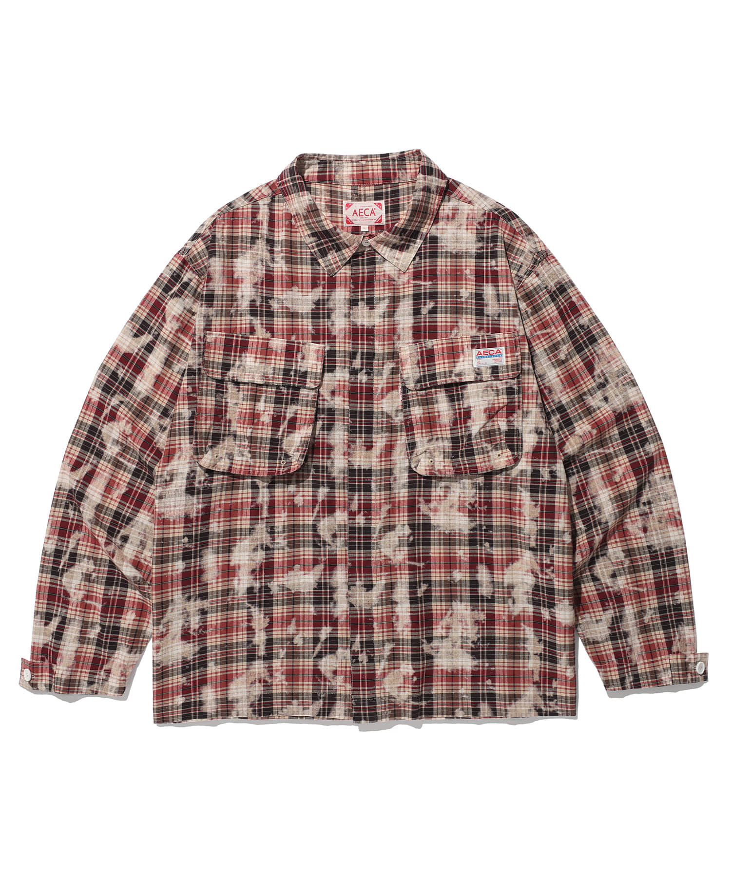 AECA FATIGUE CHECK SHIRTS RED AW2602SI02RD