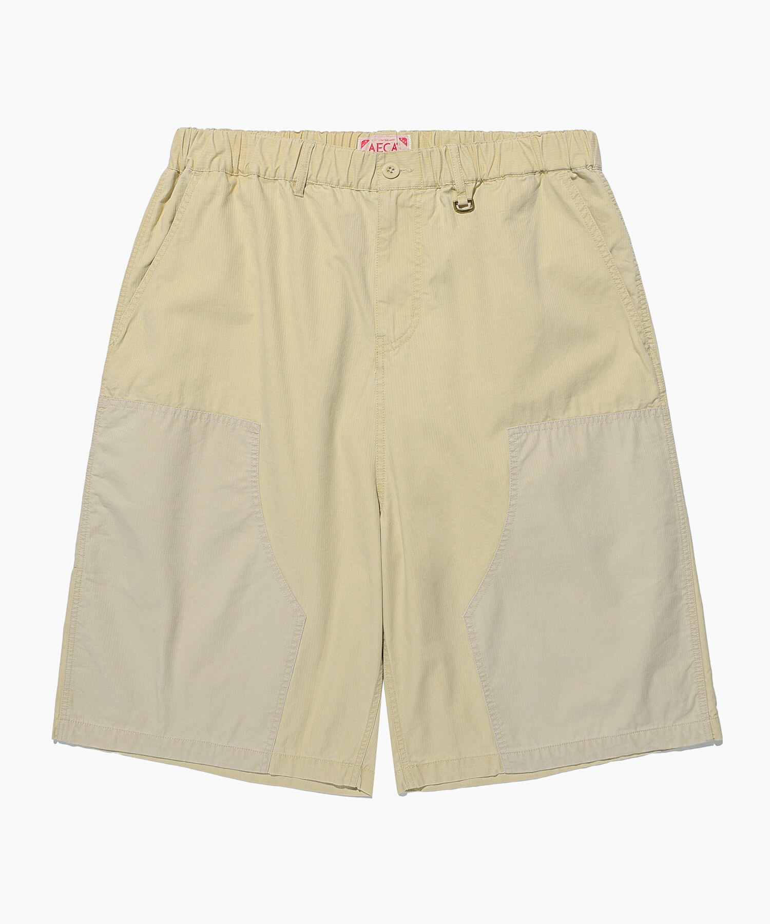 AECA DOUBLE KNEE WASHING SHORTS BEIGE AW2602SP02BE