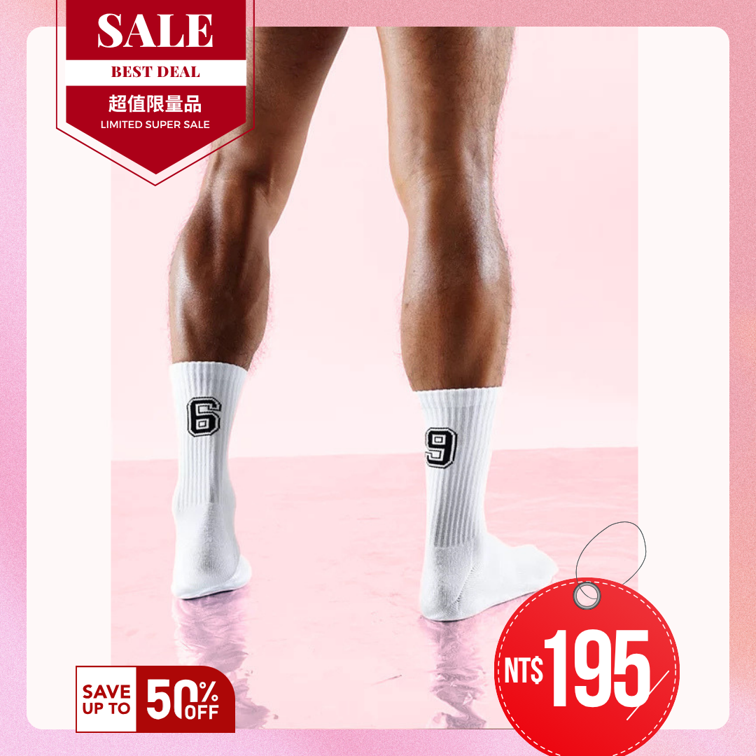 ❖May 50% Off Sale❖ Sockkon 1069 Number Crew Socks