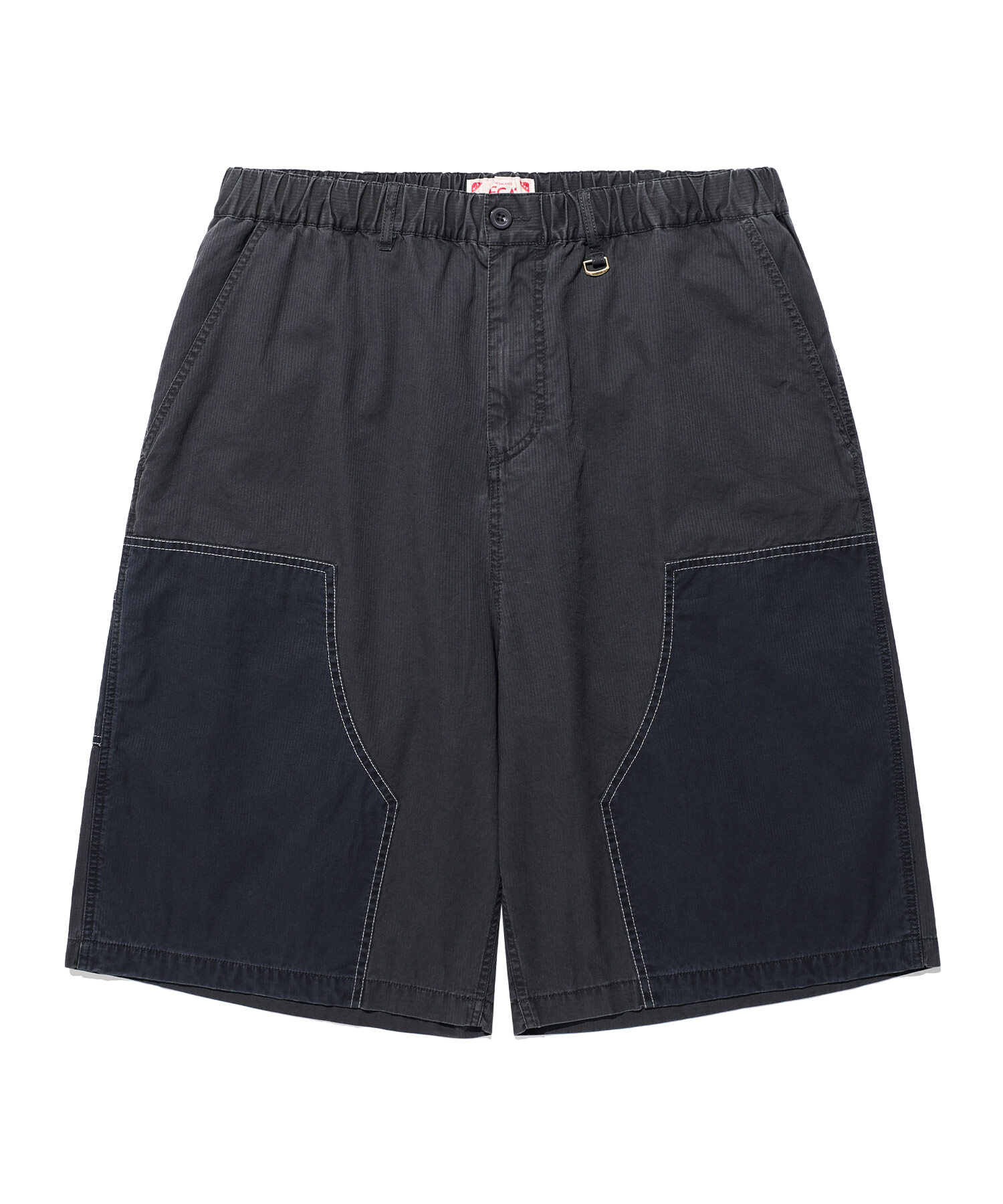 AECA DOUBLE KNEE WASHING SHORTS CHARCOAL AW2602SP02CH
