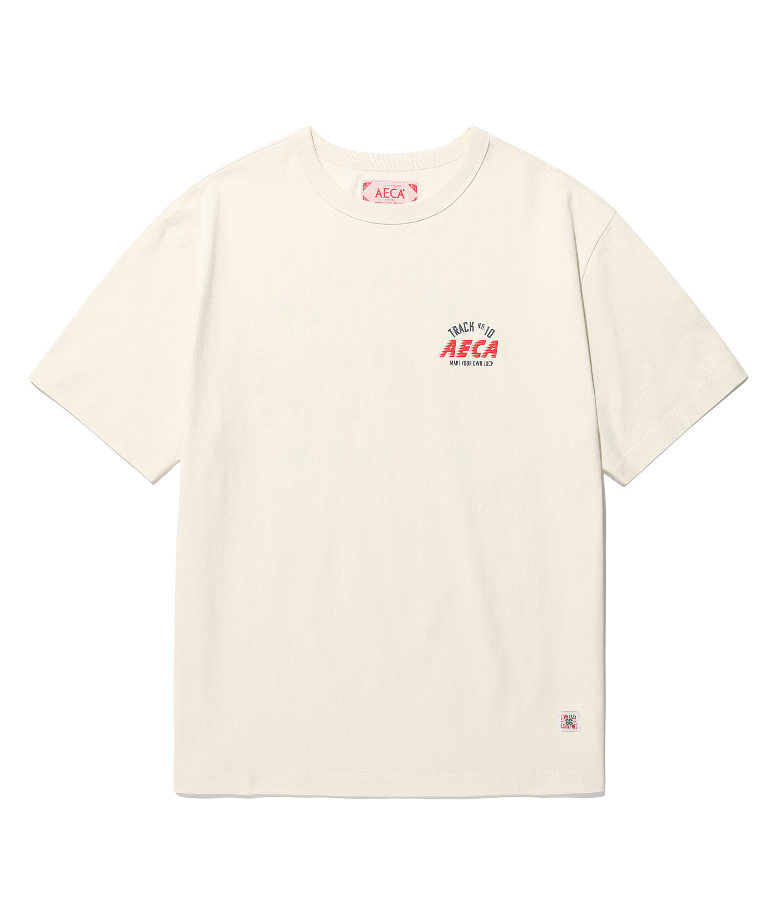 AECA TRACK NO.10 AECA HALF SLEEVE TEE IVORY AW2602TS05IV