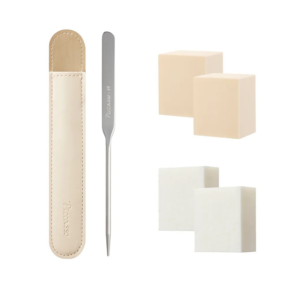 PICCASSO 粉底刮刀+海綿 限定套裝