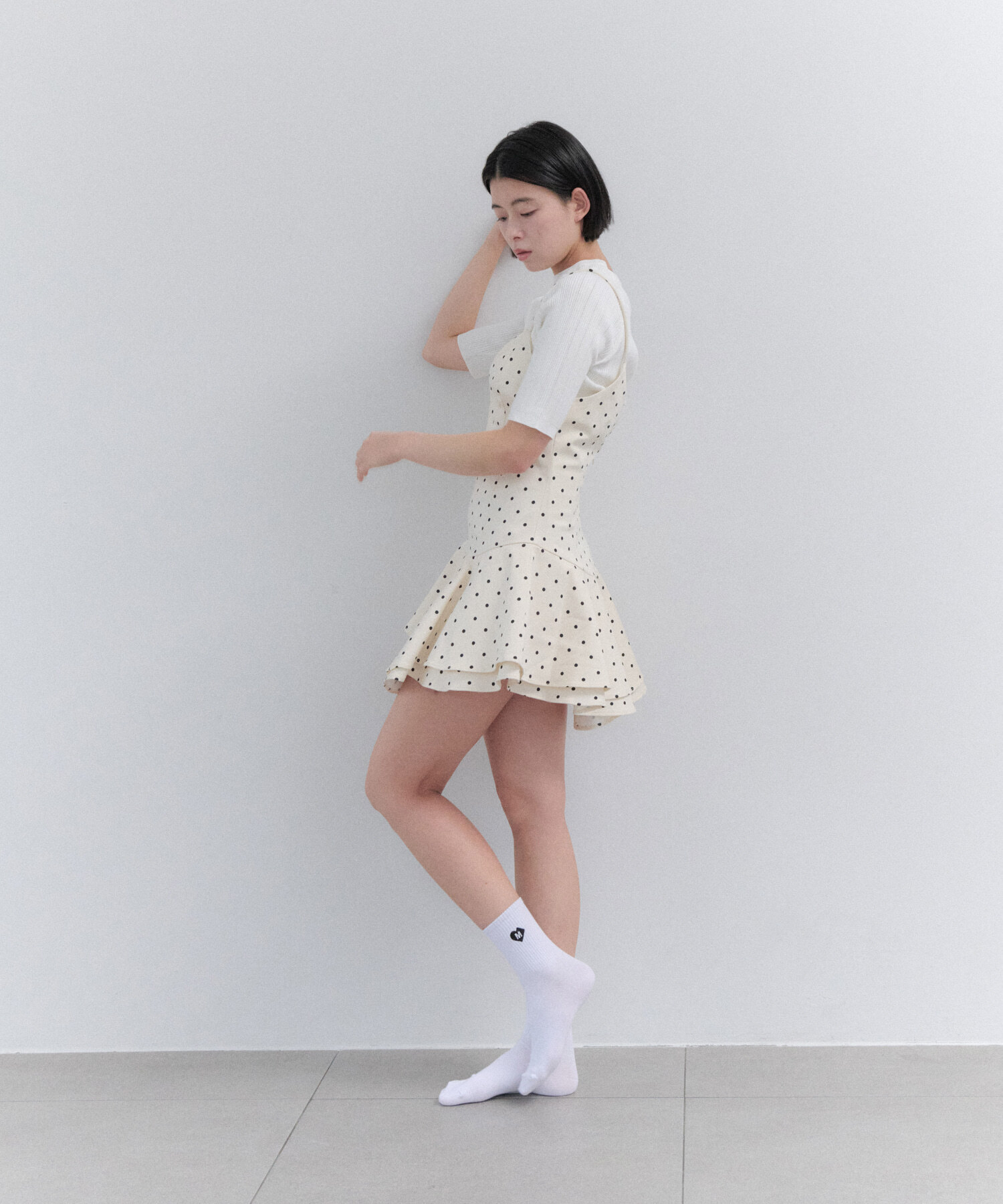 I HATE MONDAY｜Heart Short Socks (4colors)