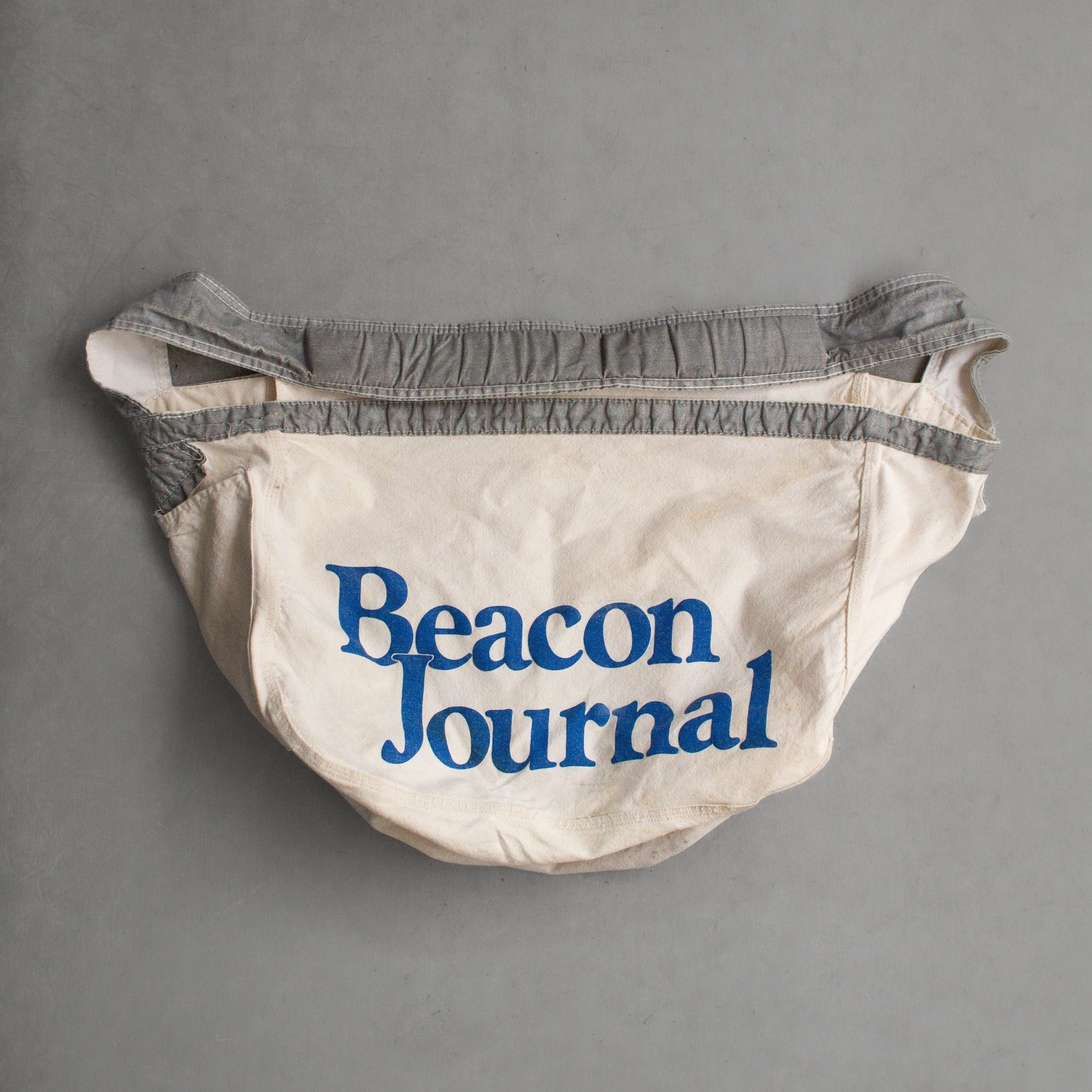 VINTAGE PAPERBOY CANVAS BAG 美國 米白 灰 報童 帆布 側背包