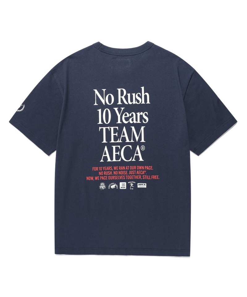 AECA 10th ANNIVERSARY LOGO HALF SLEEVE TEE NAVY AW2602TS10NA