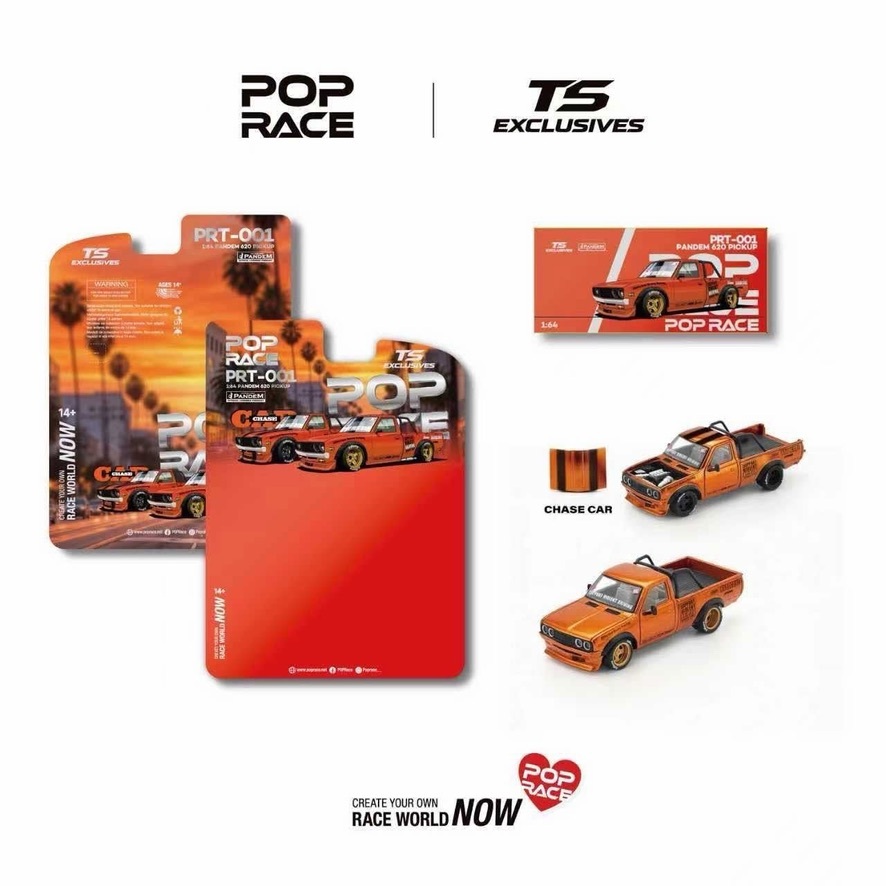預訂 Pre Order - Poprace PANDEM 620 PICKUP – Orange Chrome PRT001