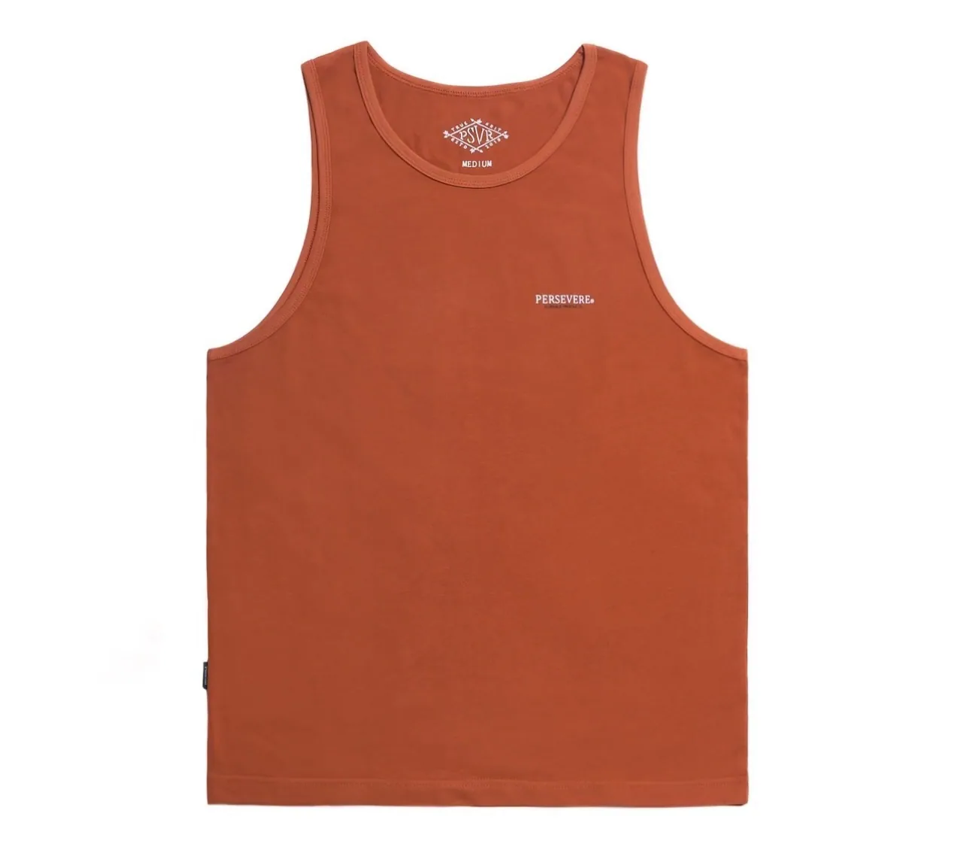 PERSEVERE CLASSIC STAPLE LAYERING TANK TOP - ORANGE