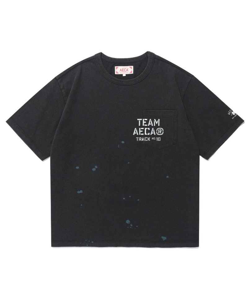 AECA TEAM AECA POCKET PAINTED HALF SLEEVE TEE BLACK AW2602TS21BK