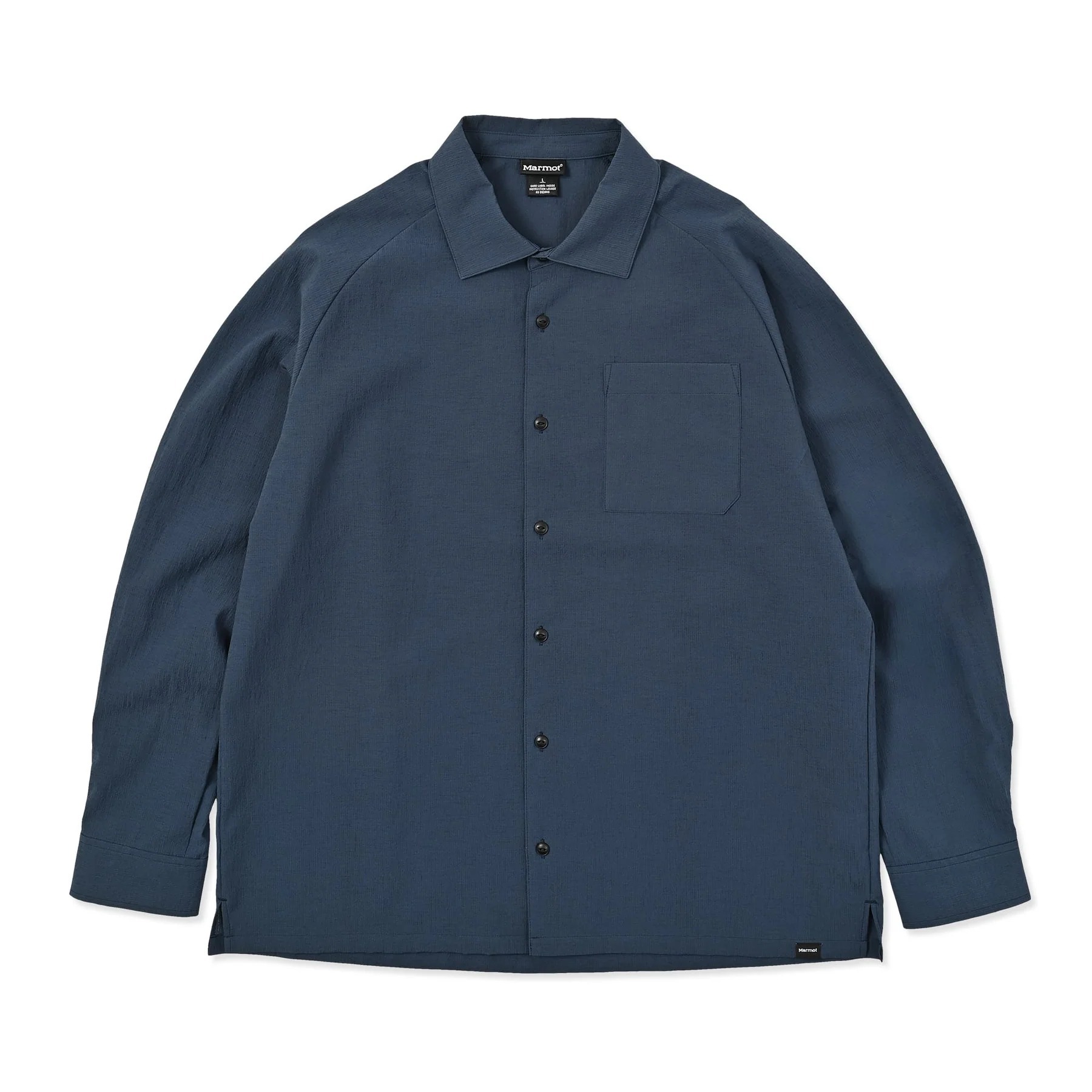 Marmot Asia MMT 亞麻調柔質透氣襯衫-MTSS26MSH051-C005 藏青 [HappyOutdoor]