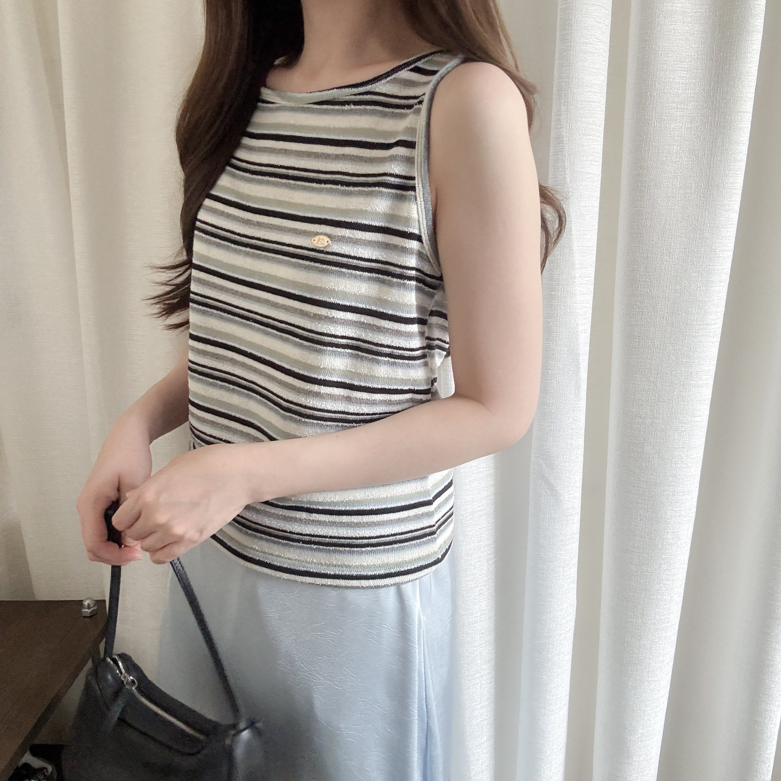 彩間毛巾小背心