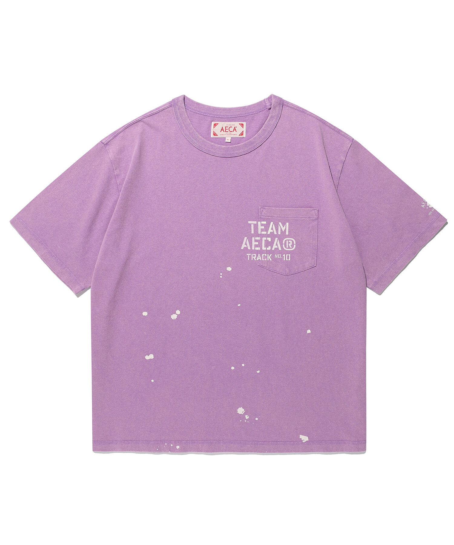 AECA TEAM AECA POCKET PAINTED HALF SLEEVE TEE PURPLE AW2602TS21PU