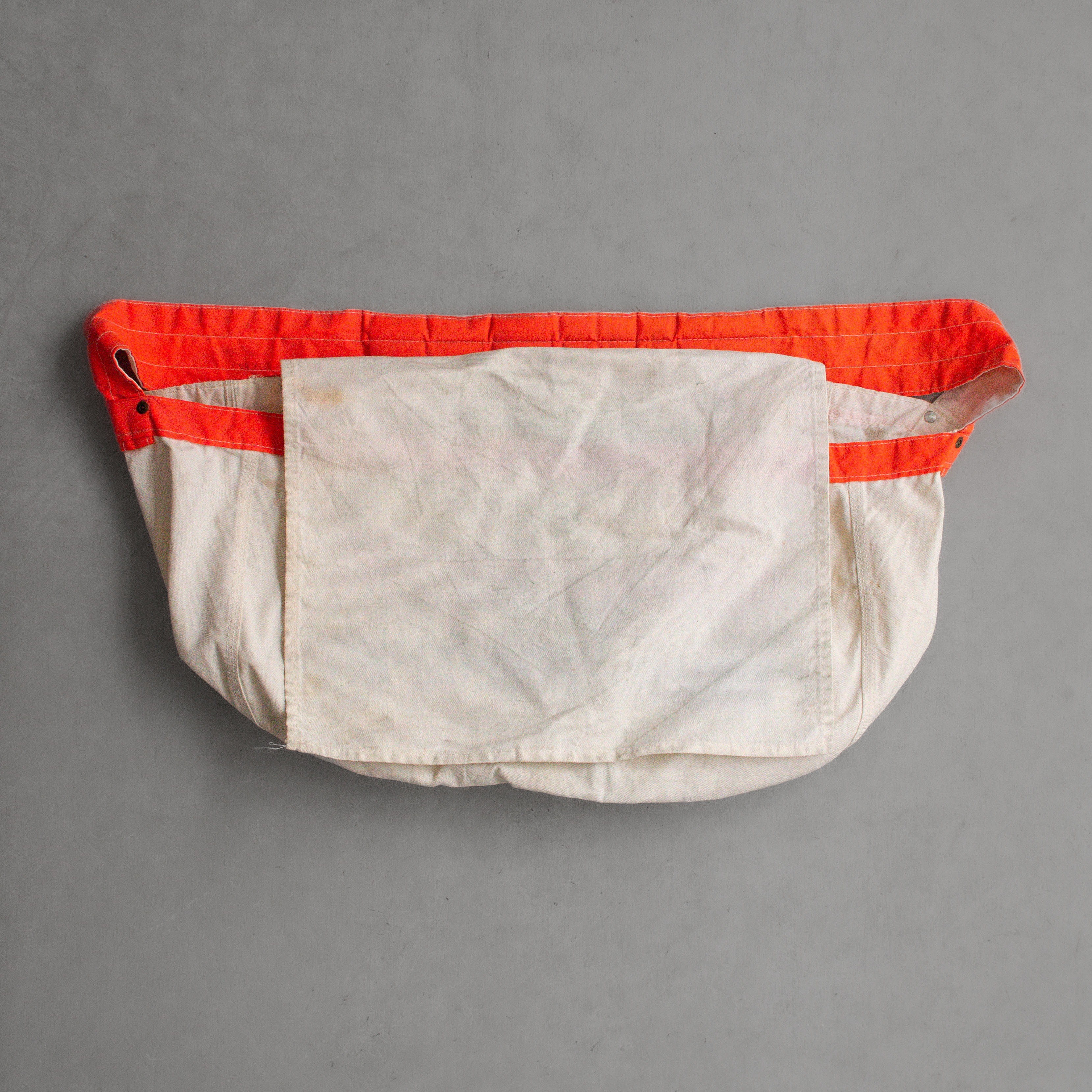VINTAGE PAPERBOY CANVAS BAG 美國 米白 橘 報童 帆布 側背包 B