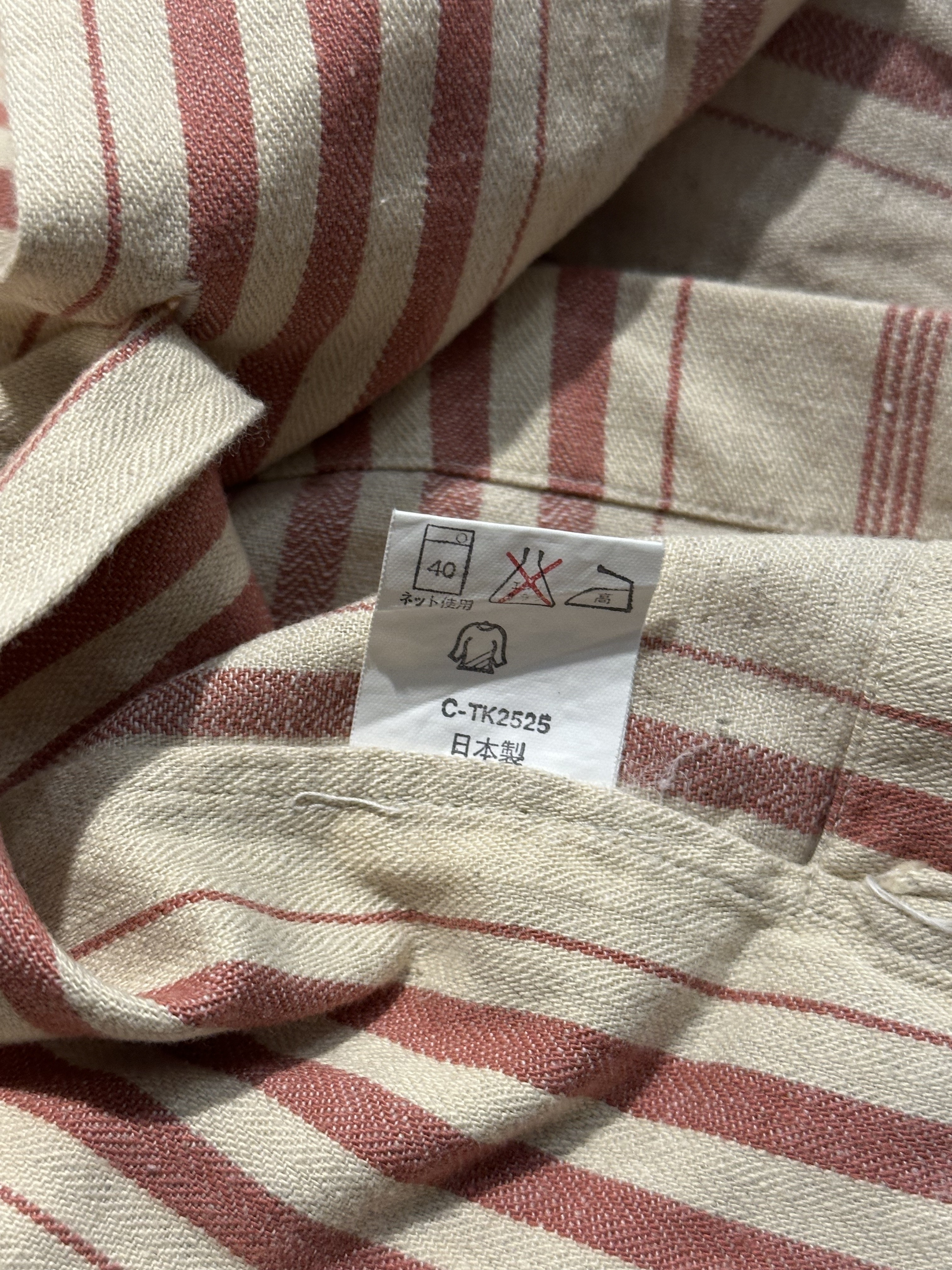 90’s POLO RALPH LAUREN Cotton Stripe Box S/S Shirt (MADE IN JAPAN)