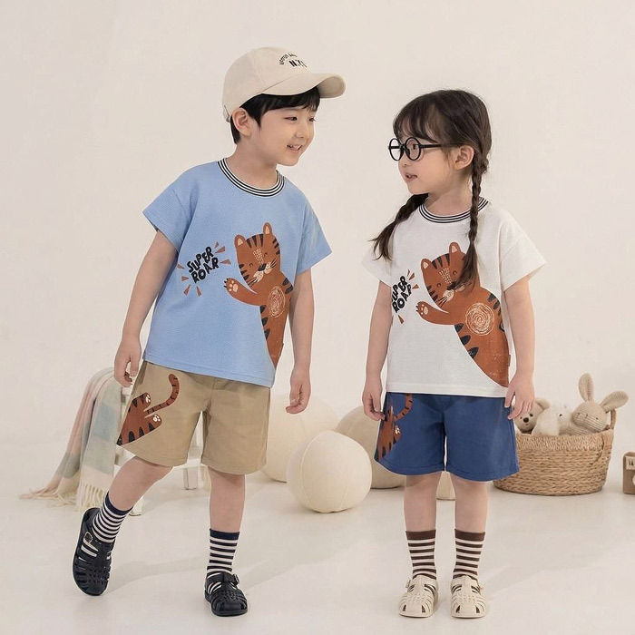 正韓夏Orangemom 兩色roar老虎上衣