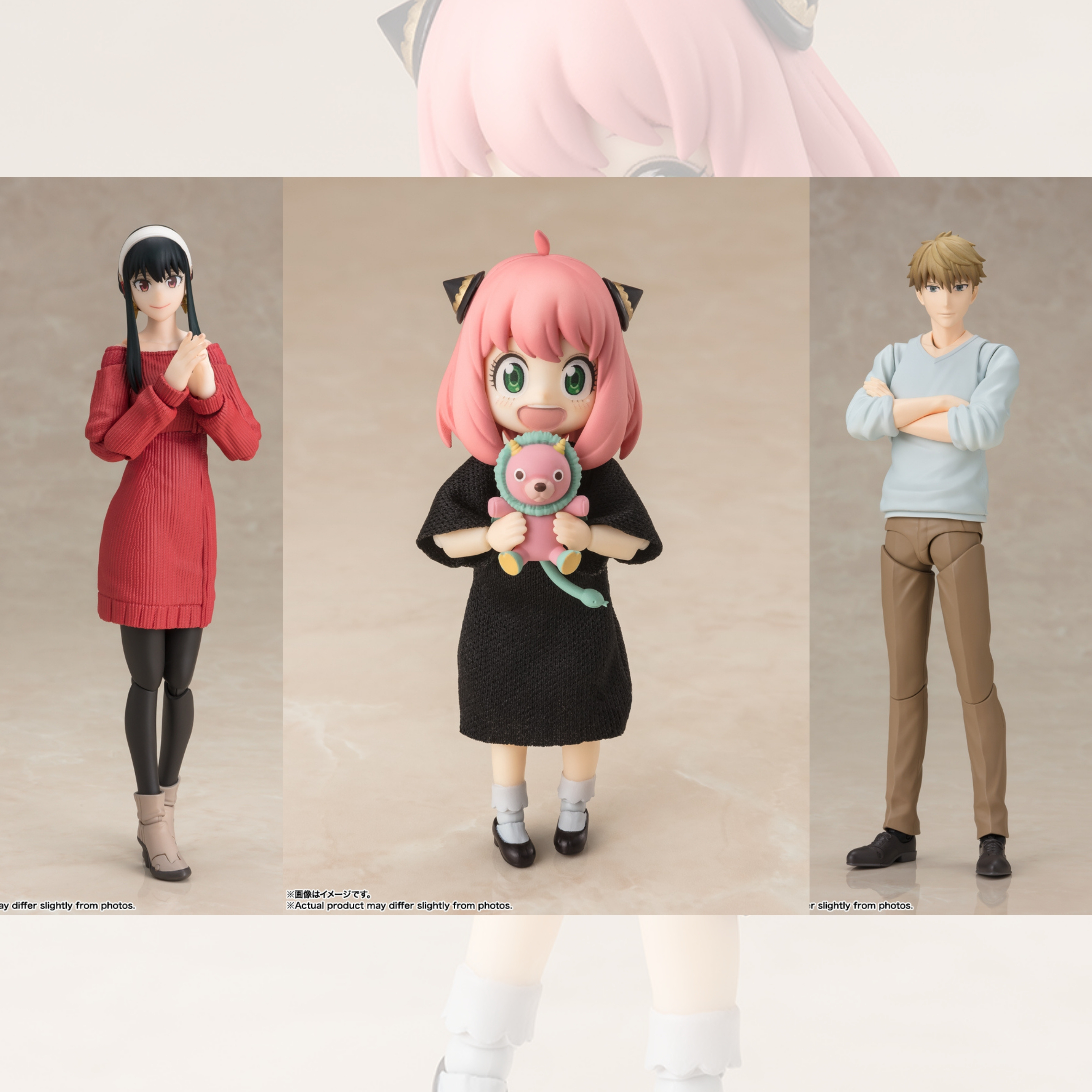 全新現貨 [S.H.Figuarts SHF] Spy x Family 間諜家家酒 Anya Forger 布衫 Version 安妮亞 佛傑 & LOID FORGER & YOR FORGER Father & Mother of the Forger family 洛伊德.佛傑 & 約兒.佛傑 佛傑ー家的爸爸&媽媽 一套三隻 行版