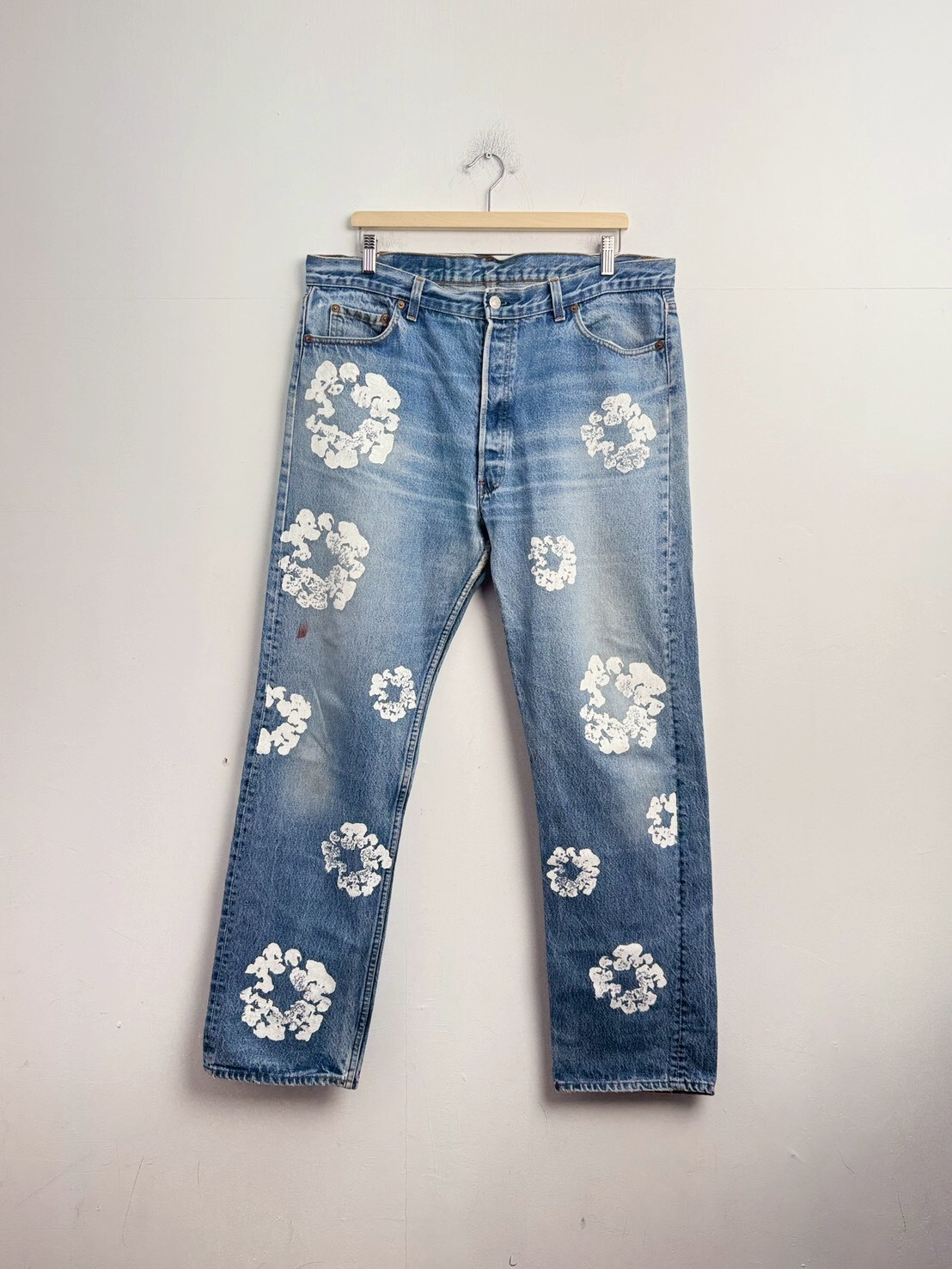 DENIM TEARS LEVI'S The Cotton Wreath Jean Light Wash SIZE W38