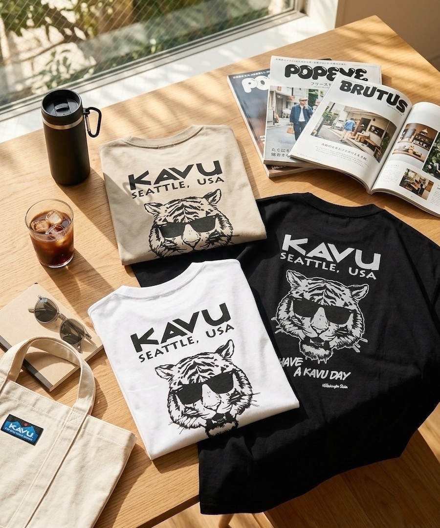 |折扣登記中| 🇯🇵 KAVU 別注 美式 墨鏡老虎  TEE