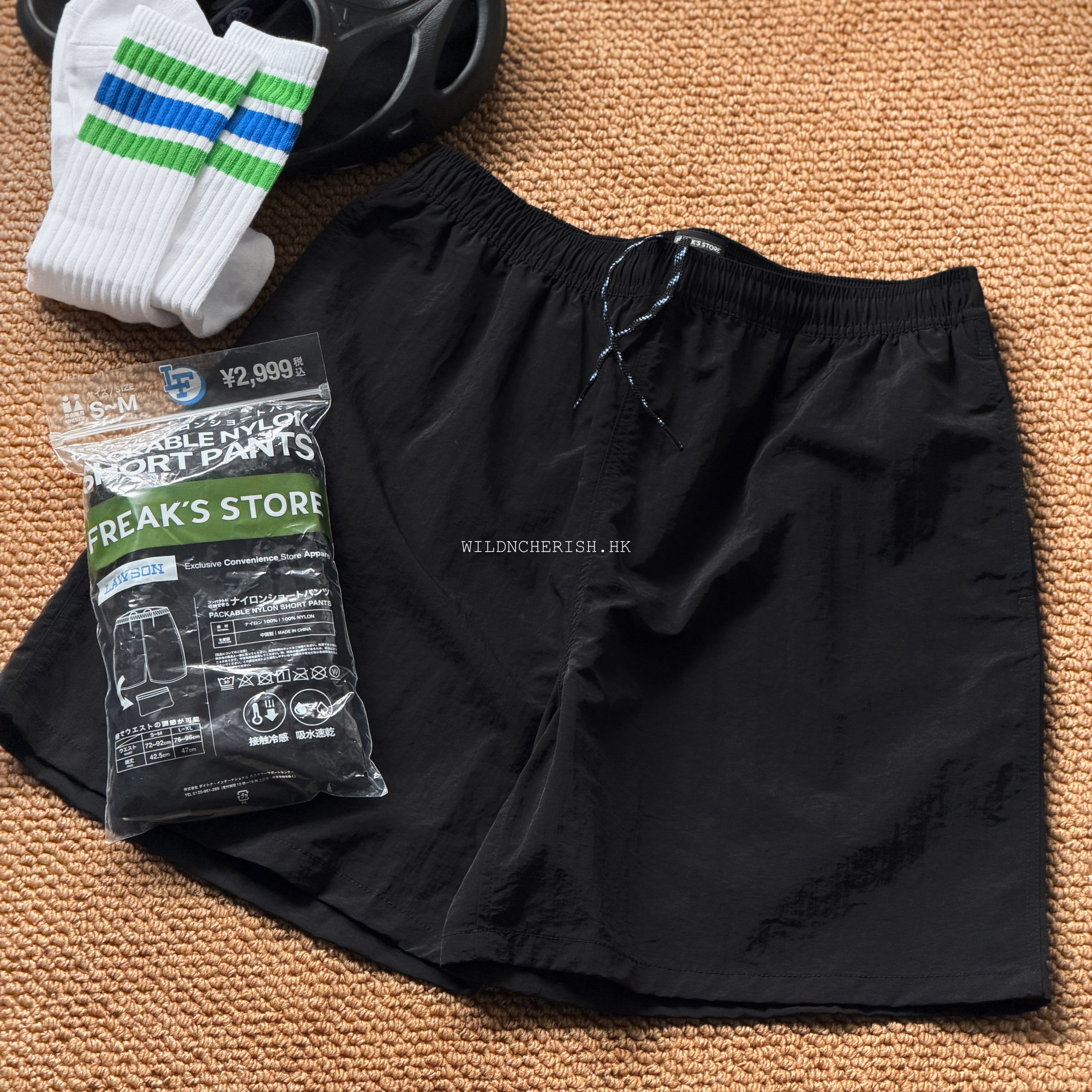 現貨 | Lawson x Freak's Store Packable Nylon Active Shorts 水陸兩用