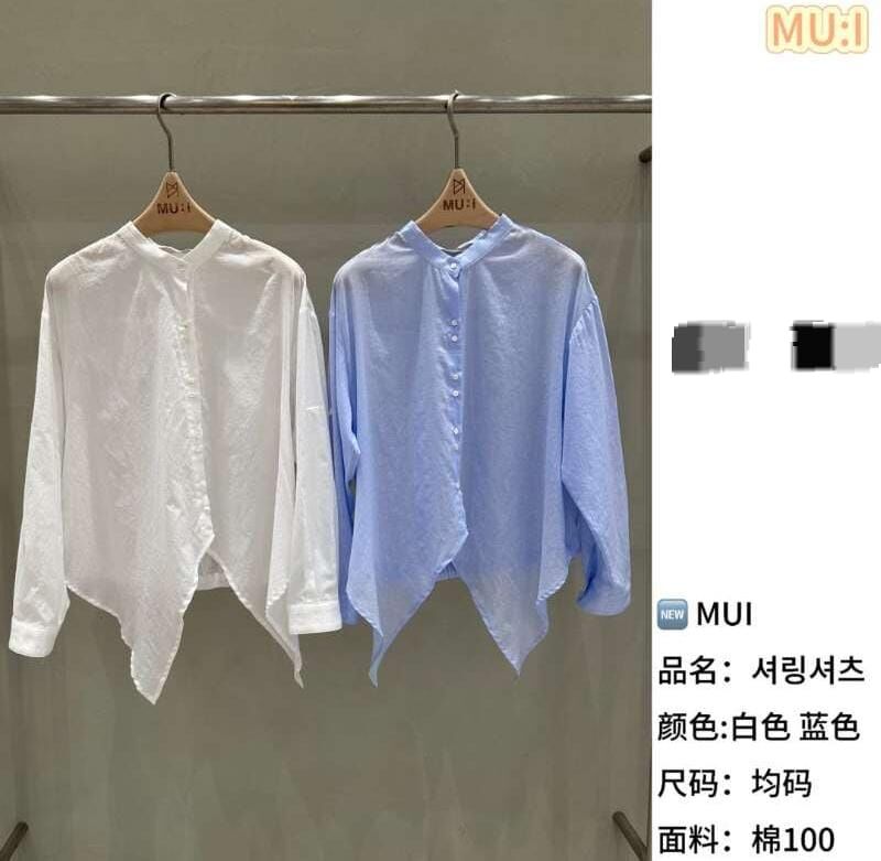 MU6215 不規則前頁企領恤衫