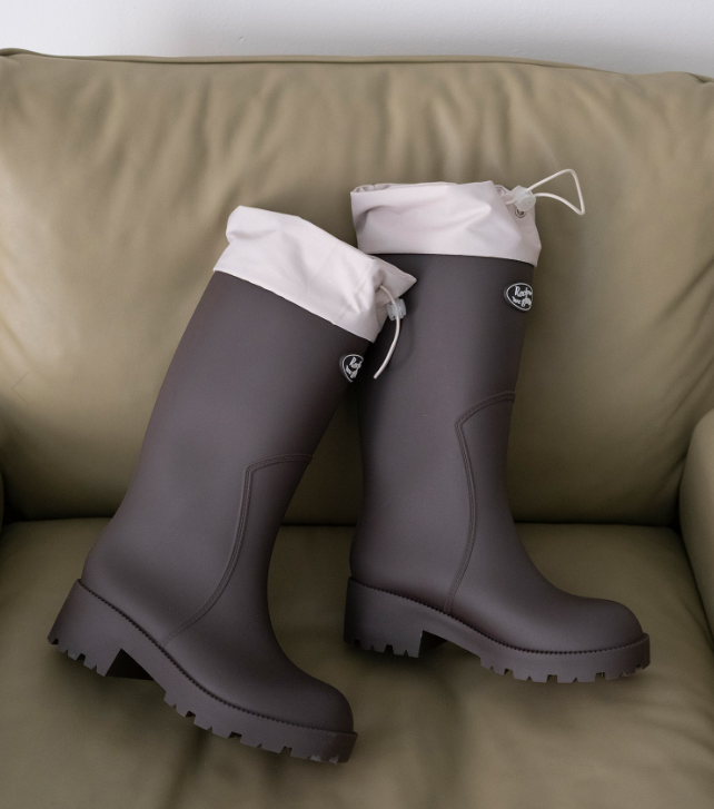 CR260505-C75 HOU LONG RAIN BOOTS BROWN