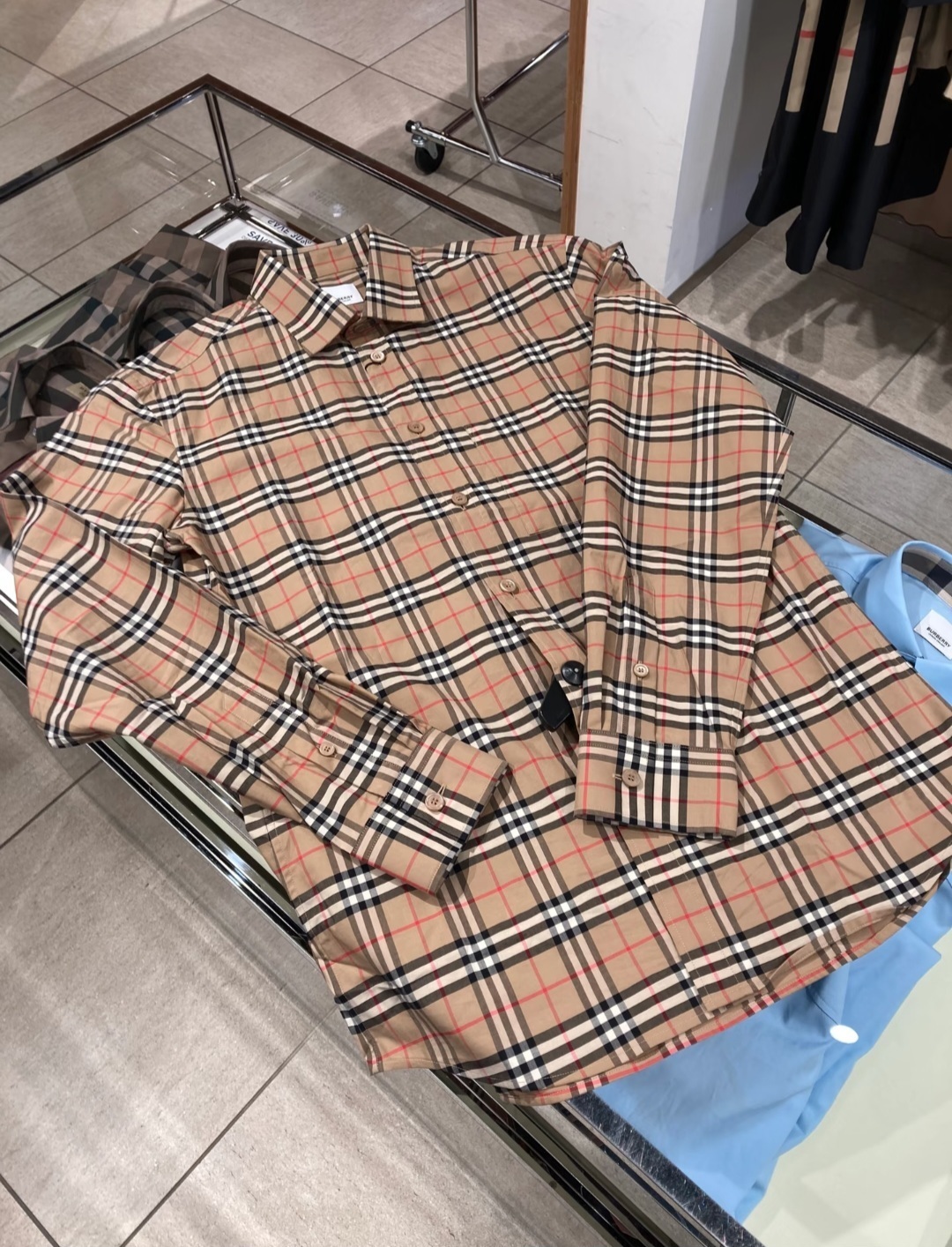 BBR 經典 卡其格仔  襯衫