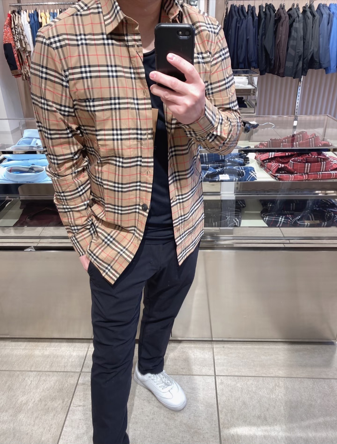 BBR 經典 卡其格仔  襯衫