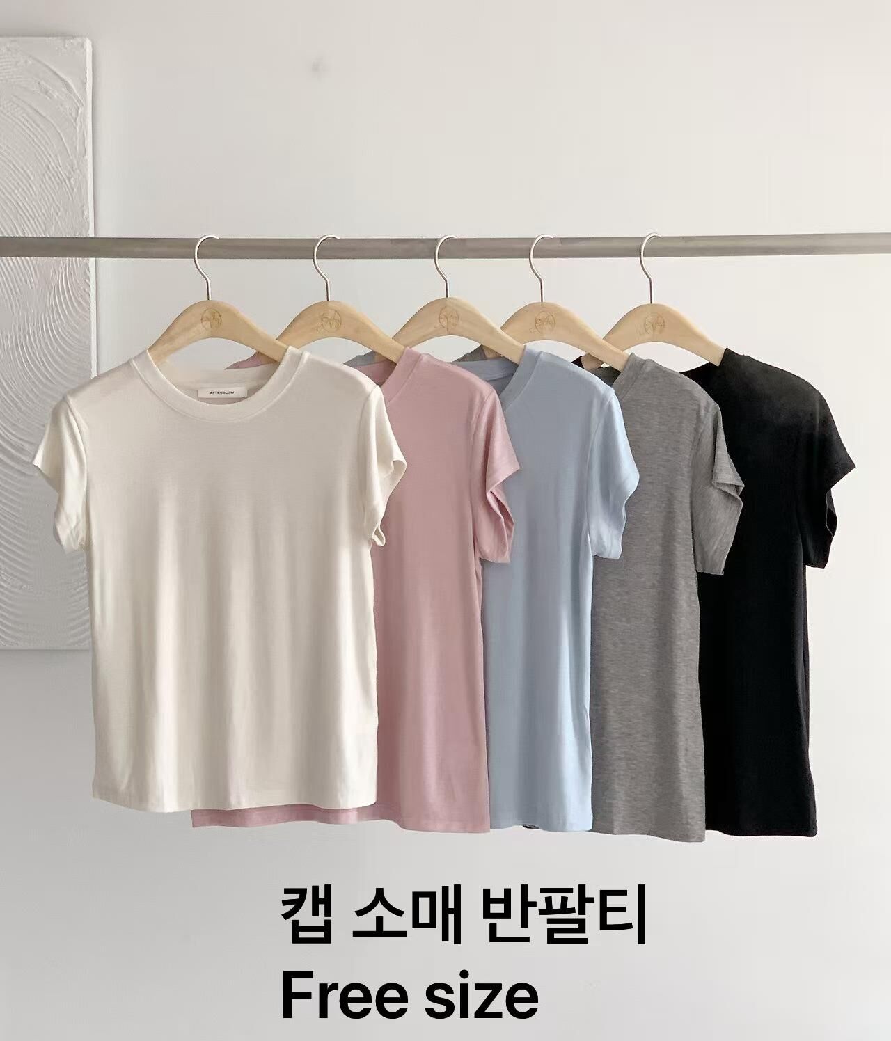 AW6218 夏日配色百搭軟綿Tee