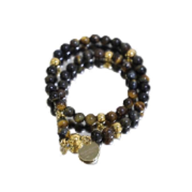 1PO0506-045 [PALERA MILANO] Bracelet Tiger Eye #JWBRAC-TIEYAM (EU)