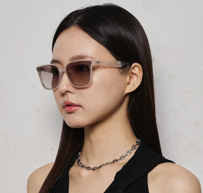 CR260505-C24 WIRWIR SUNGLASS BEIGE  送圓形眼鏡盒1個(顏色随機)