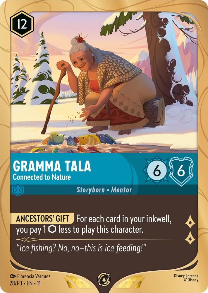 Disney Lorcana Promo - 28/P3 Gramma Tala - Connected to Nature