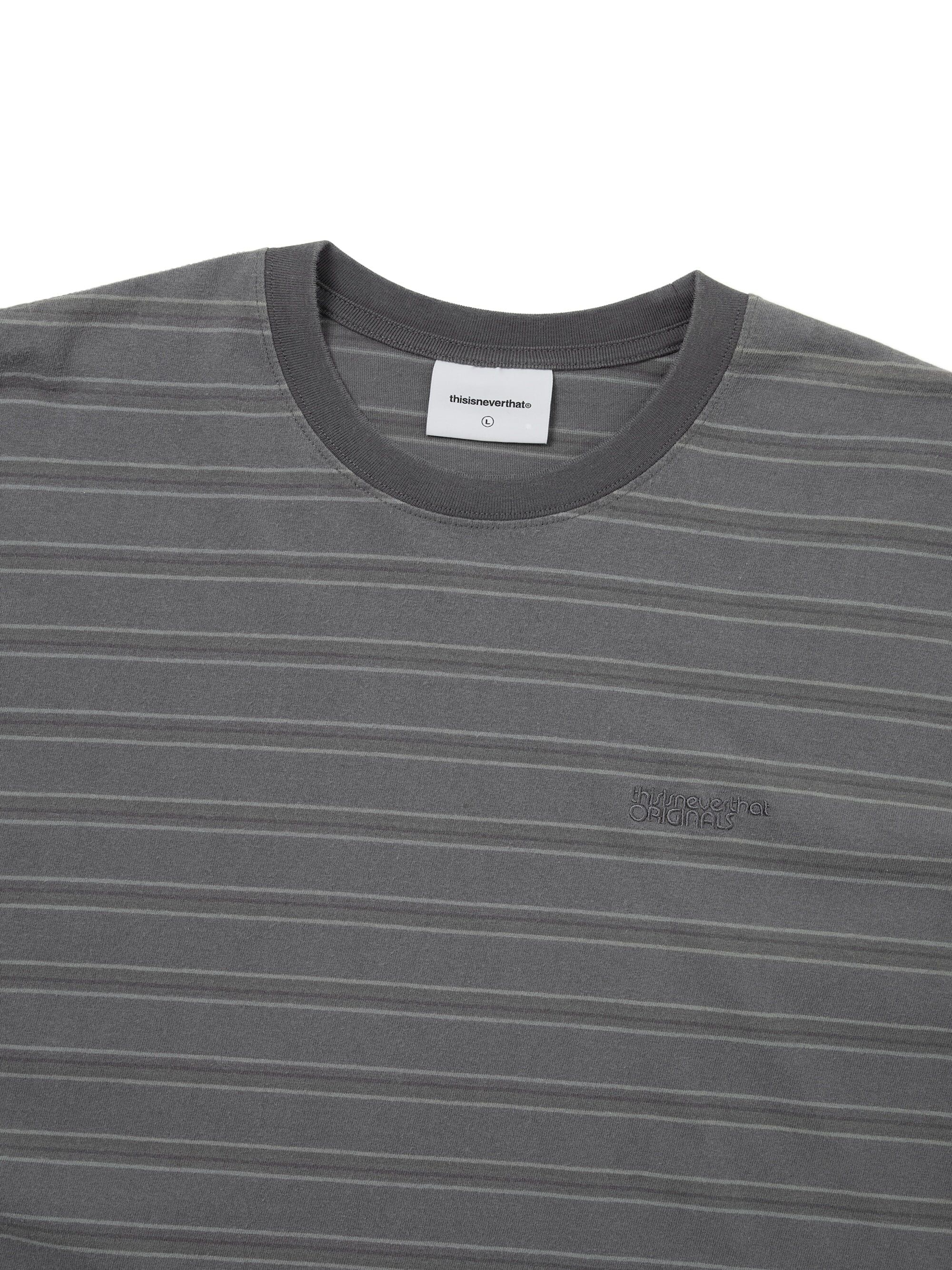 thisisneverthat® Washed Striped Tee - Grey