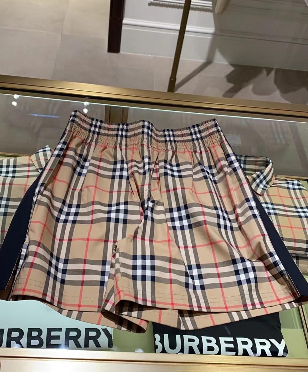 BBR 經典格仔短褲 女款
