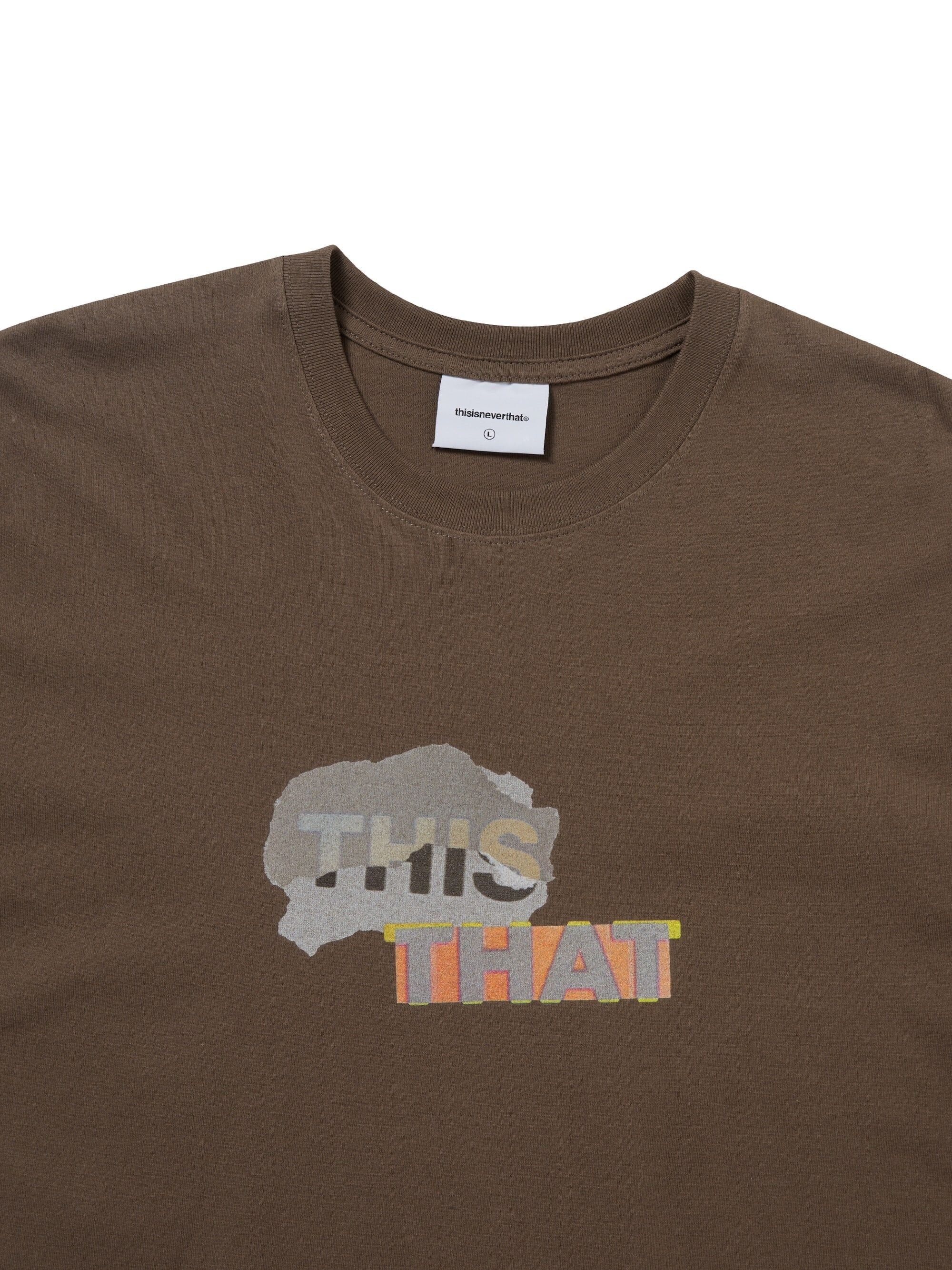 thisisneverthat® THIS THAT Collage Tee - Brown