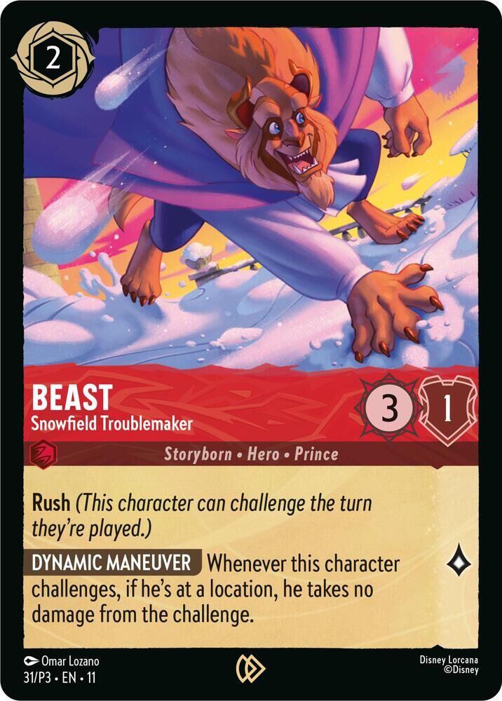 Disney Lorcana Promo - 31/P3 Beast - Snowfield Troublemaker