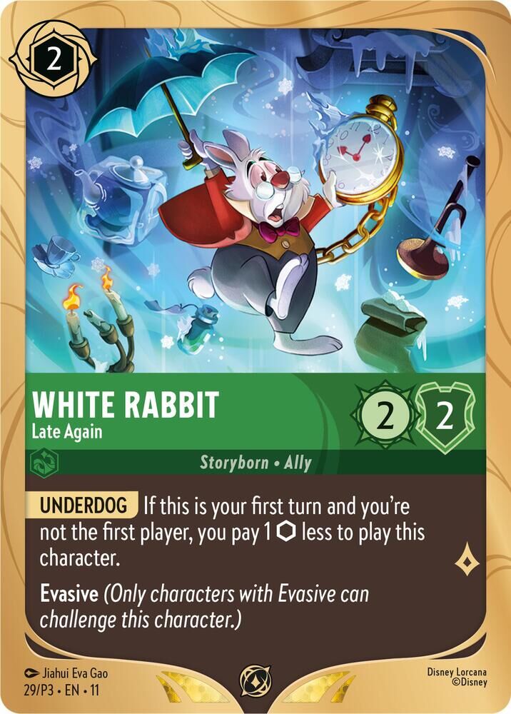 Disney Lorcana Promo - 29/P3 White Rabbit - Late Again