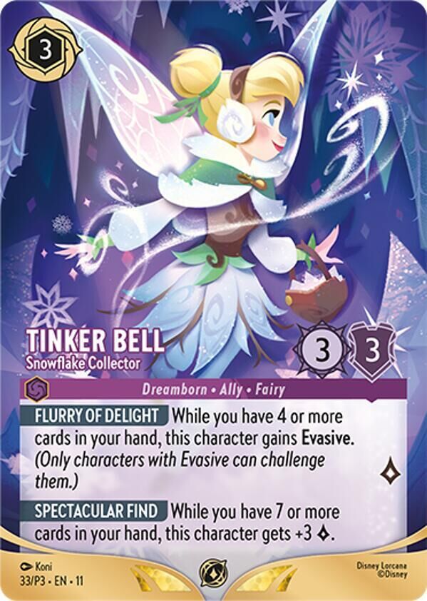 Disney Lorcana Promo - 33/P3 Tinker Bell - Snowflake Collector