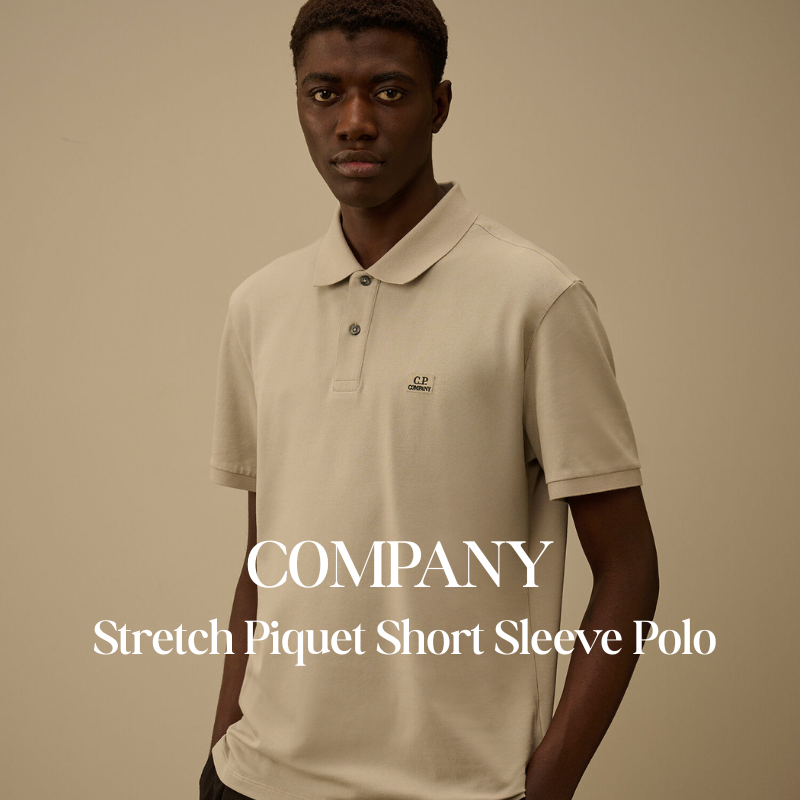 【代購】CP COMPANY 彈性珠地短袖Polo衫 透氣舒適上衣
