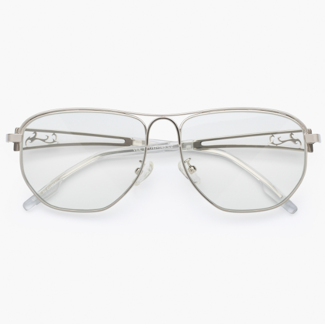 CR260505-C55  VEIL GLASS SILVER