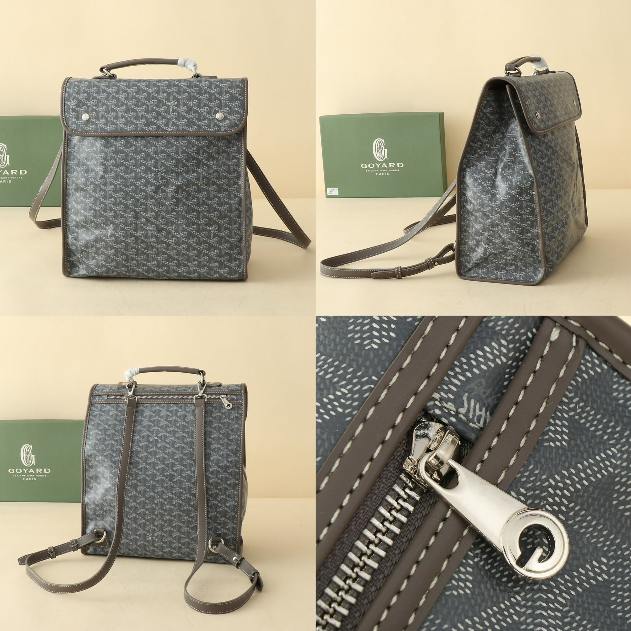 GOYARD Saint Léger摺疊雙肩包