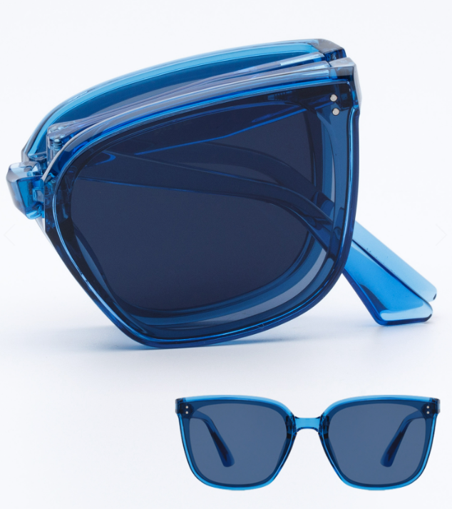 CR260505-C30 PIRPIR SUNGLASS BLUE  送圓形眼鏡盒1個(顏色随機)