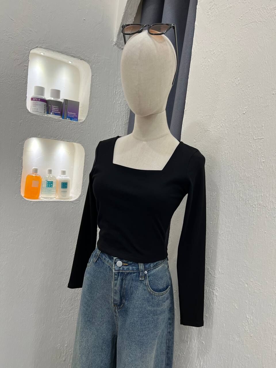 Square Neck Long Sleeve 223
