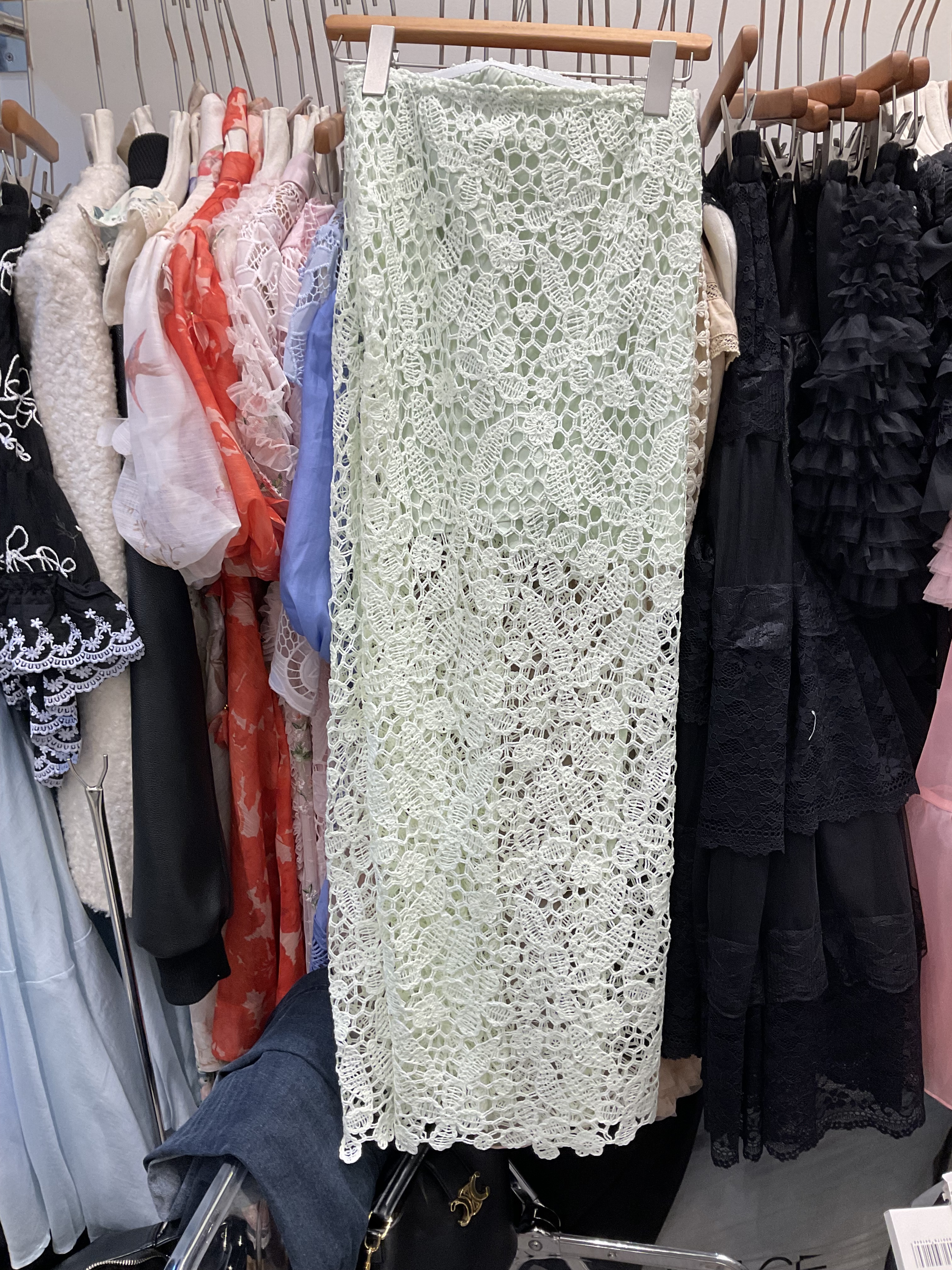 AW86  lace 裙 S腰26-31  HIP36  長37.5   M腰28-33 HIP38 長37.5  $529