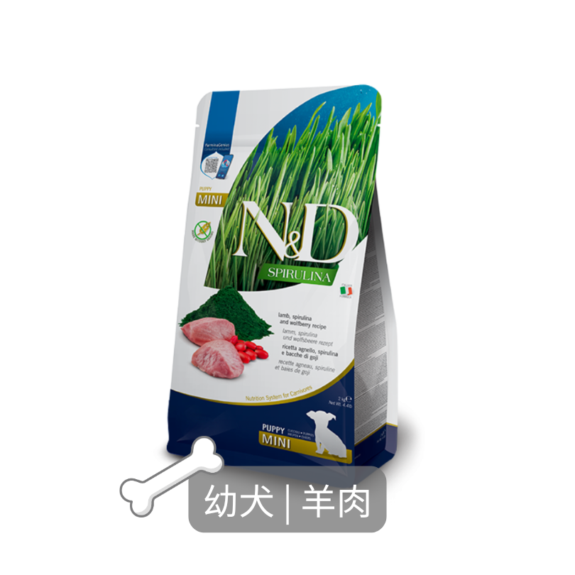 Farmina N&D天然螺旋藻無穀狗糧| 羊肉| 2kg| 幼犬